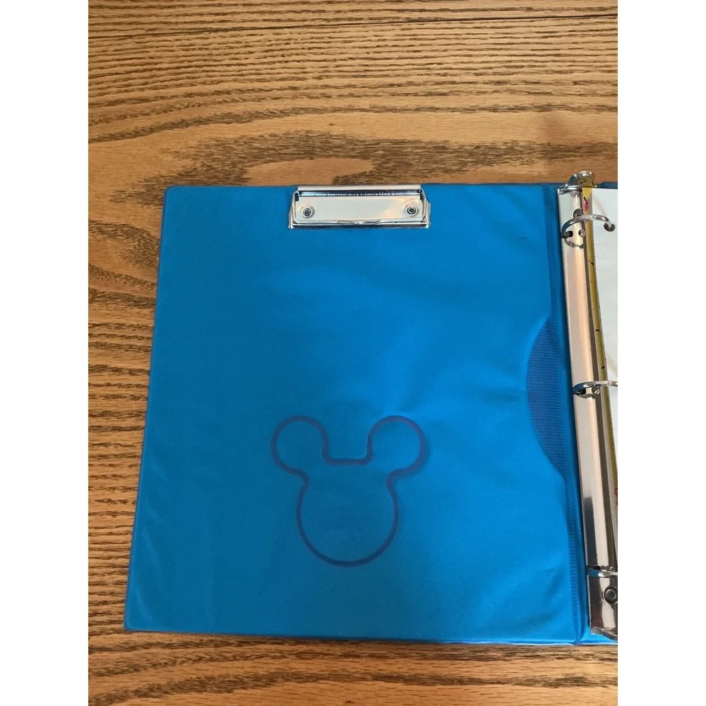 Vintage 1990 Mead Mickey Mouse Electric Mouse 3 Ring Binder Neon Pink 29082